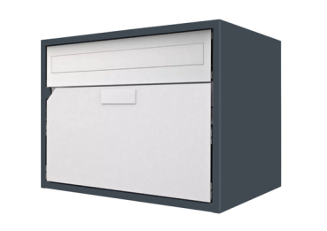 Briefkasten Huber Aluminium 300/400 Schiefergrau RAL 7015